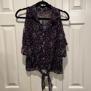 Wet Seal Open Shoulder Blouse